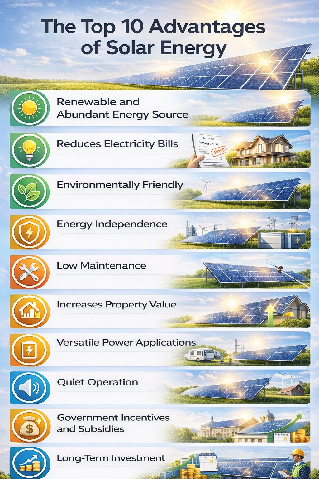 The Top 10 Advantages of Solar Energy